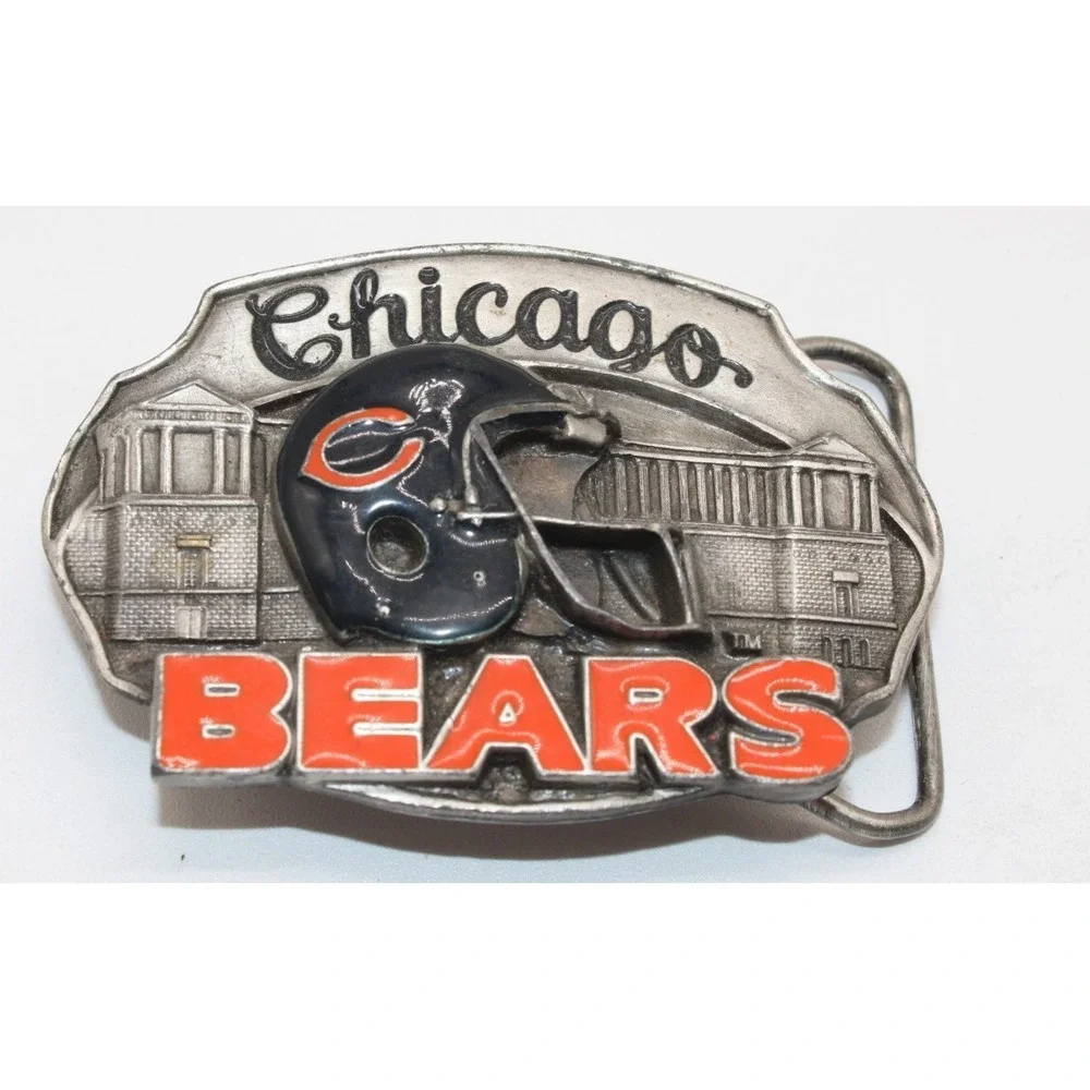 VTG 1987 NFL Chicago Bears Belt Buckle Siskyou Co. Limited Edition #310 / 10,000